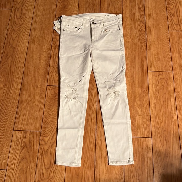 NWT Rag & Bone Mid Rise Distressed Jeans - Picture 2 of 8